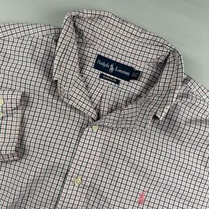 Polo Ralph Lauren Men's 16-1/2 34/35 Classic Multicolor Plaid Plaid Button-Down